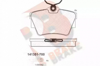 R BRAKE rb1351700 -  Комплект тормозных колодок, дисковый тормоз